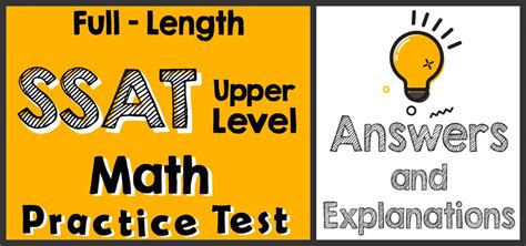 Download Ssat Practice Test Upper Level With Answers 