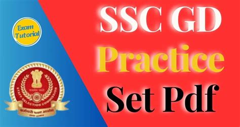 Ssc Gd Practice Set Pdf
