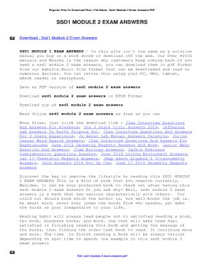 Read Ssd Level 3 Module 2 Exam Answers 