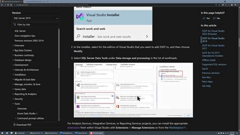 Ssdt For Visual Studio 2019