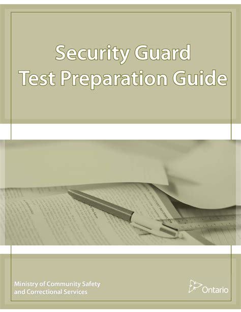 Download Ssecurity Guardecurity Guard Ttest Preparation Guideest 
