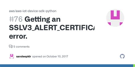 sslv3 alert certificate unknown python