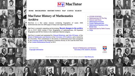 st andrews mathematics history timeline