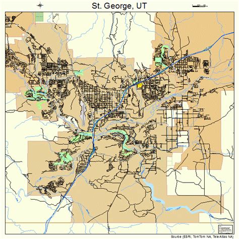 st georges utah map