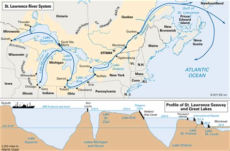 St Lawrence River Map