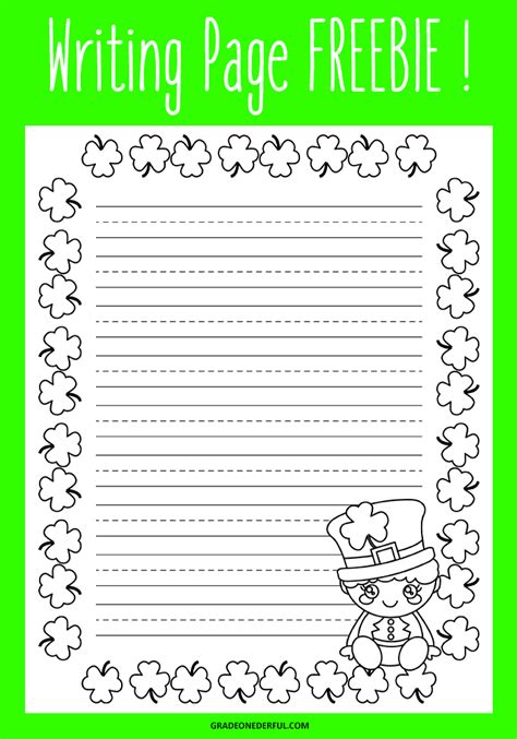 St Patrick 039 S Day Writing Activity Classroom St Patrick S Day Writing Activities - St Patrick's Day Writing Activities