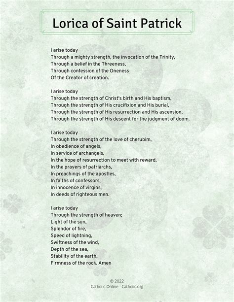 St Patrick Lorica
