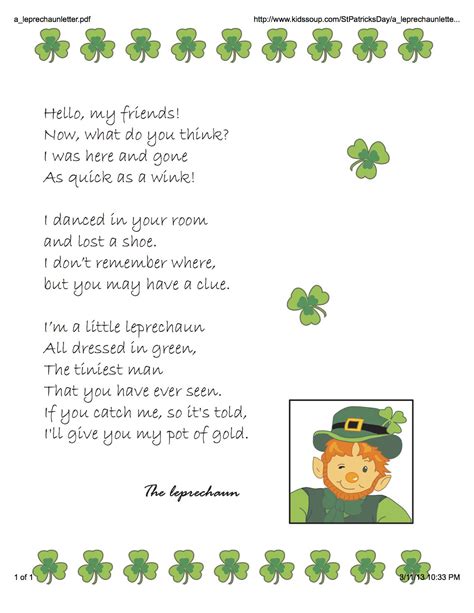 St Patrick X27 S Day Letter Tracing Worksheet Preschool Handwriting Worksheet St Patrick S - Preschool Handwriting Worksheet St Patrick's