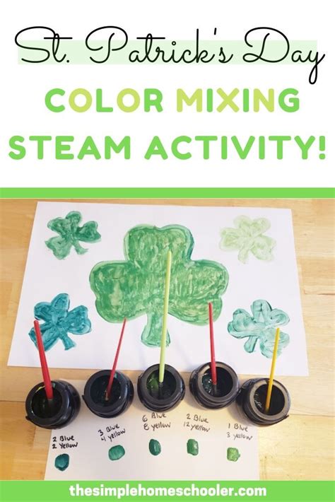 St Patricks Day Color Mixing Activity For Preschoolers St Patrick S Day Science Preschool - St Patrick's Day Science Preschool