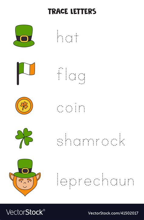 St Patricku0027s Day Picture Word Tracing Printables Printable Picture Of St Patrick - Printable Picture Of St Patrick