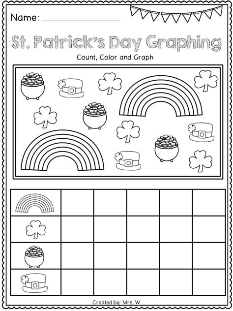 St Patricku0027s Day Worksheets For Kids Free Printable St  Patrick S Kindergarten Worksheet - St. Patrick's Kindergarten Worksheet