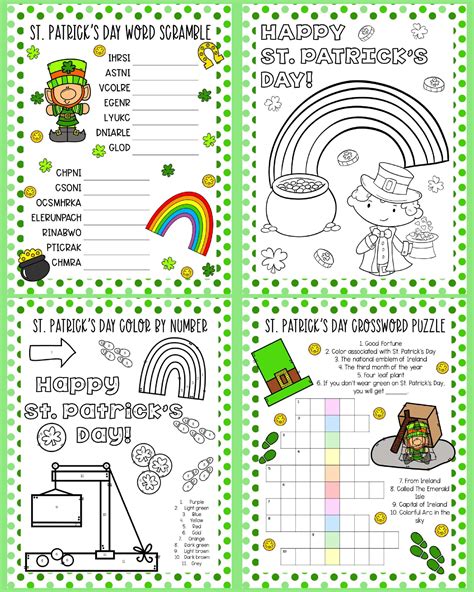 St Patricku0027s Day Worksheets For Kindergarten St  Patrick S Kindergarten Worksheet - St. Patrick's Kindergarten Worksheet