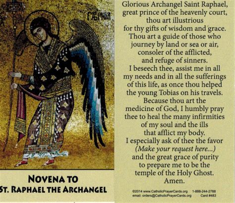 St Raphael Novena