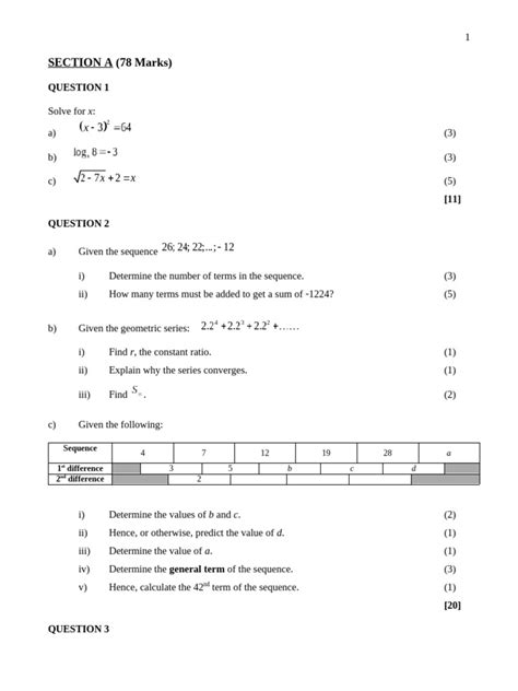 St Stithians Past Papers Maths