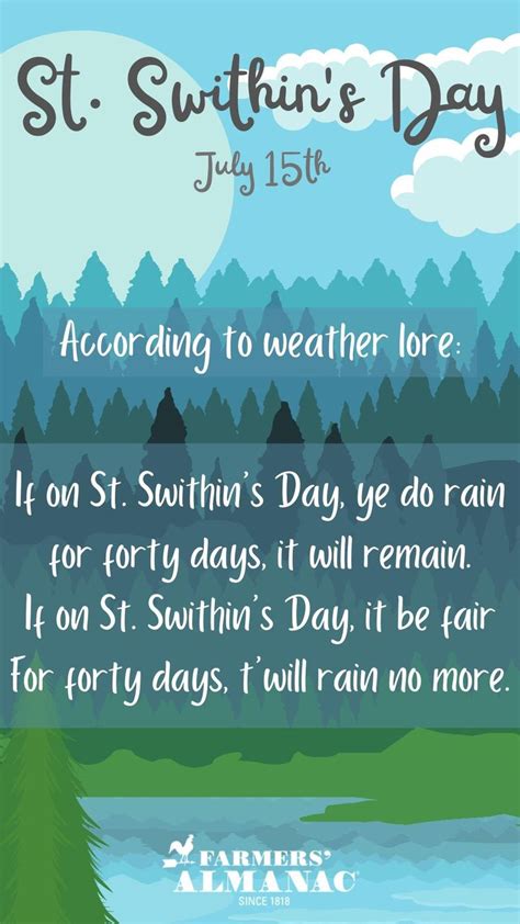 St Swithin's Day