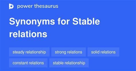 Stable Thesaurus