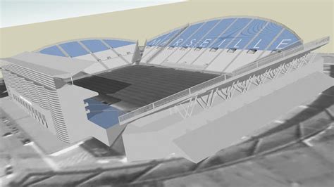 Stade Velodrome 3d   Tekla Structures Used For Bim In Three French - Stade Velodrome 3d