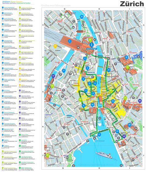 stadtplan zürich altstadt