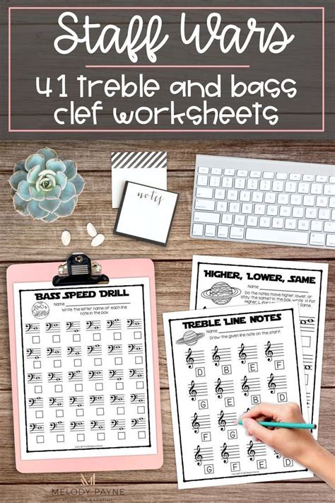Staff Wars Music Worksheets Treble Bass Alto Clef Alto Clef Worksheet - Alto Clef Worksheet