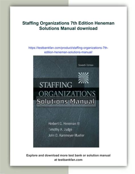 Download Staffing Organization 7Th Edition 