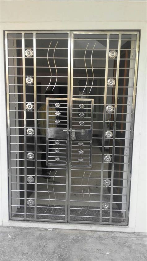 Stainless Steel Main Door Grill Design