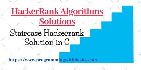 Staircase Hackerrank Solution In C C Java Python Staircase Math - Staircase Math