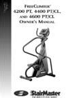 Read Online Stairmaster 4400Cl Stepper Owners Manual Doc Up Com 