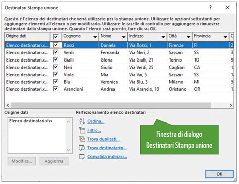 stampa unione con excel