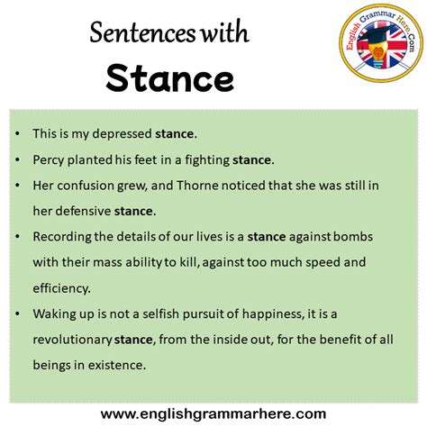 stance english