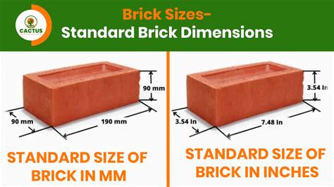 Standard Brick Dimensions