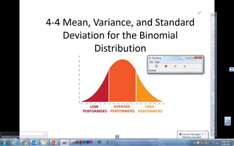 Standard Deviation For A Binomial Distribution