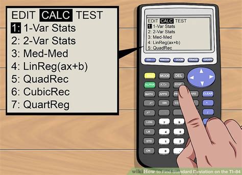 Standard Deviation On Ti 84 Calculator