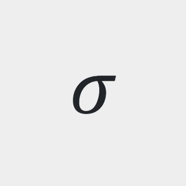 Standard Deviation Symbol