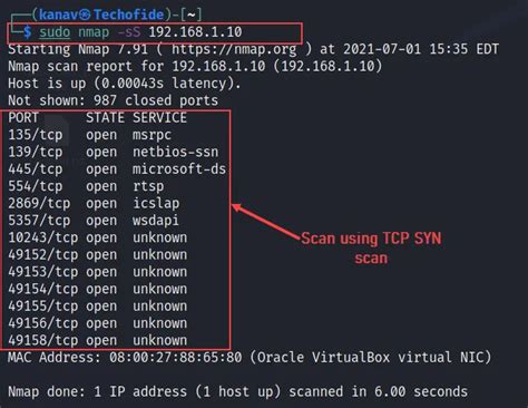 Standard Nmap Scan