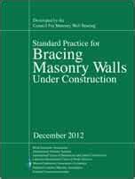 Standard Practice For Bracing Masonry Walls Under Construction