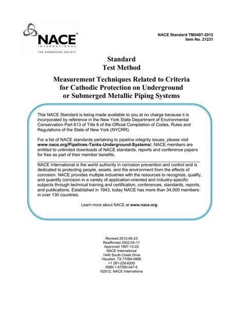 Standard Test Method Measurement Techniques Related To
