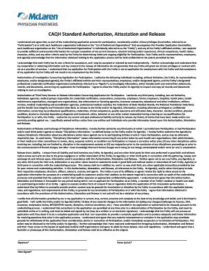 Read Standard Authorization Attestation And Release 