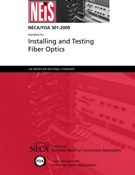 Download Standard For Installing And Testing Fiber Optics Neca Net 