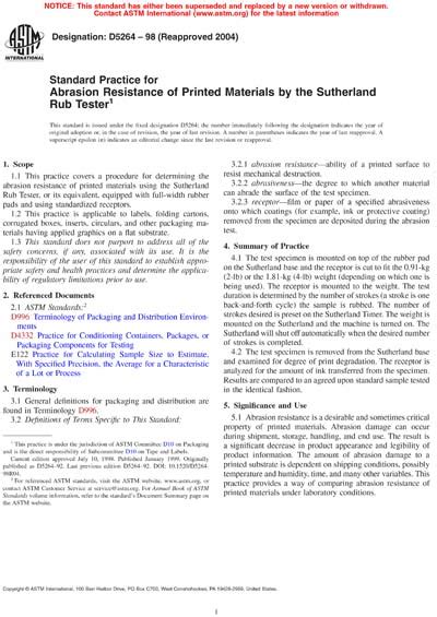Full Download Standard Practice For Abrasion Resistance Of Printed 