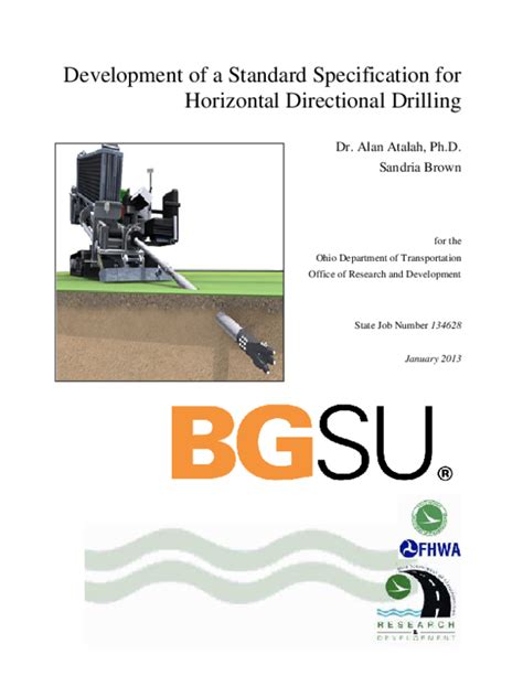 Download Standard Specifications Horizontal Directional Drilling Free 