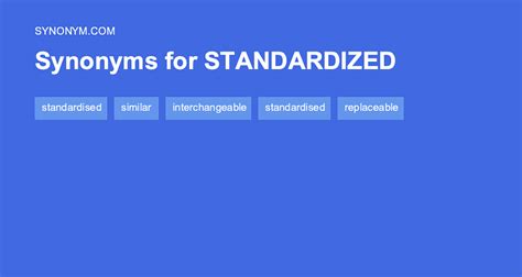 Standardized Synonym