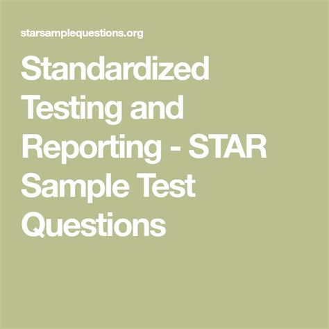 Standardized Testing And Reporting Star Sample Test Questions 4th Grade Reading Street - 4th Grade Reading Street