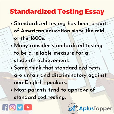 Read Standardized Testing Research Paper Outline 