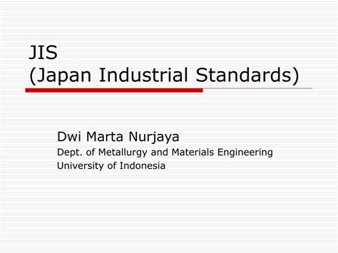 Standards Jis