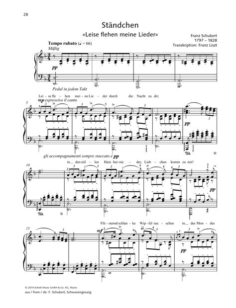 standchen piano schubert