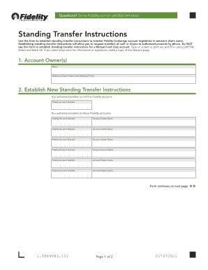 Read Online Standing Letter Of Instruction Fidelity Investments 