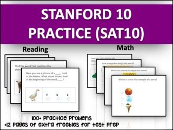 stanford 10 practice test