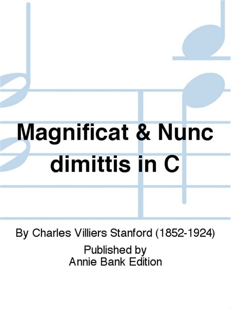 Full Download Stanford Magnificat And Nunc Dimittis In C St Catherine S 