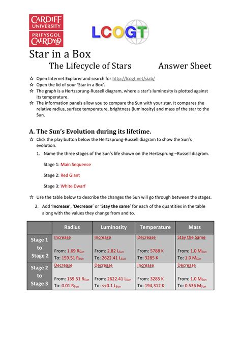 Star In A Box Educate Amp Inspire Space Star In A Box Worksheet - Star In A Box Worksheet