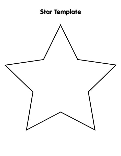 Star Shape Worksheet   Star Template Free Printable Star Outlines One Little - Star Shape Worksheet